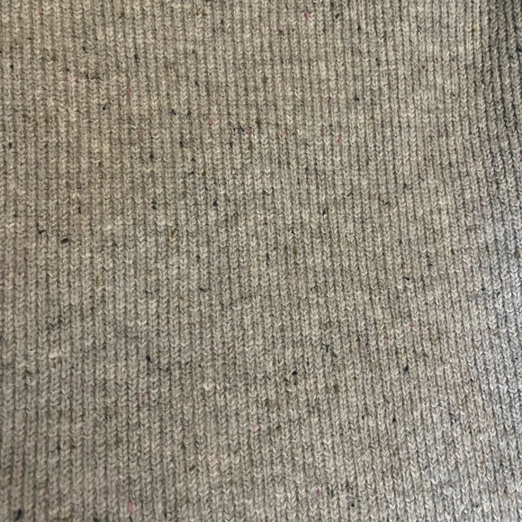 LOFT Gray Sweater Dress with Bow Sleeve Accents - Picture 4 of 8